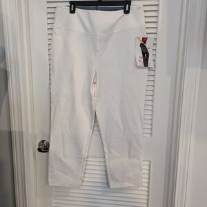 Women's With Control White High-Waisted Pants Size L